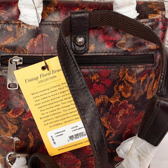 'PATRICIA NASH' 'VATONI'  BAG CONVERTIBLE LEATHER BACKPACK - Picture 8 of 16